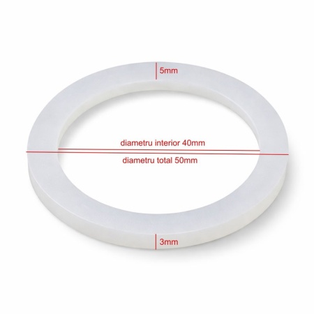 Garnitură siliconică pentru rezistență boiler electric 1¼” (Ø40 mm), etanșare flanșă - Img 4