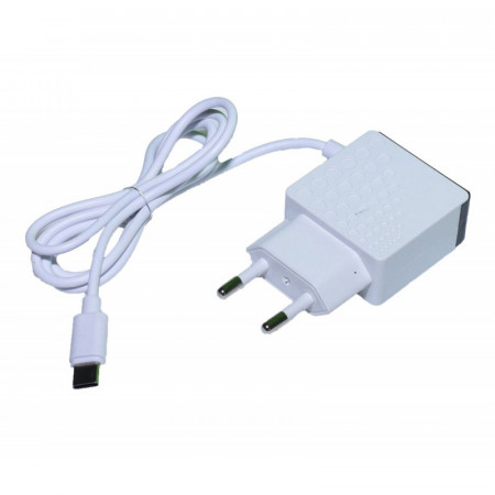 Incarcator retea 220V - 2 X USB + tip C 3,1A