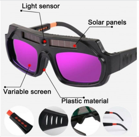 Ochelari protectie sudura cu display LCD cristale lichide auto-intunecare - Img 2