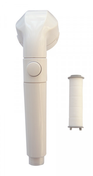 Para dus alb cu buton on/off 6cm cu element filtrant - Img 2