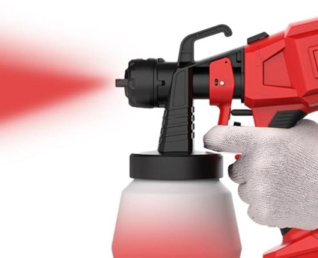 PISTOL DE VOPSIT CU ACUMULATOR, 21V, LI-ION,REZERVOR 800ML, 650ML/MIN - Img 2