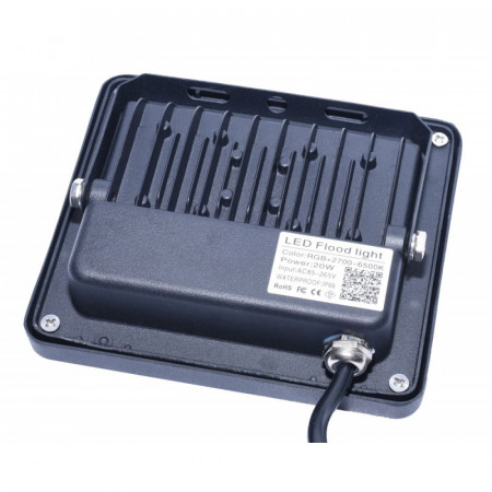 Proiector LED smart cu Bluetooth RGBCW 20W - Img 3