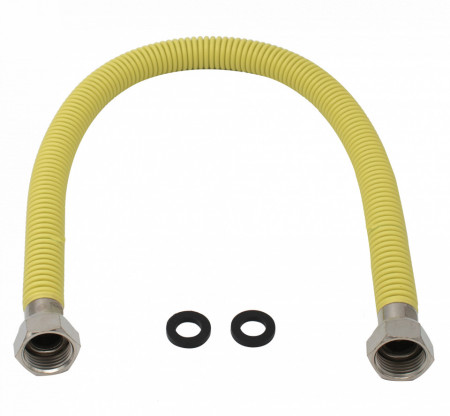 Racord flexibil/extensibil din inox pentru gaz 30cm 1/2" FF