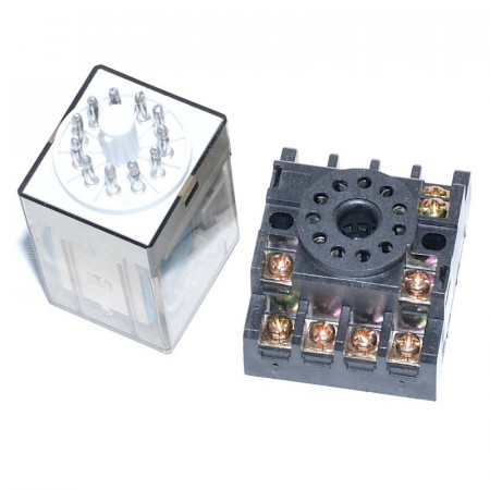 Releu Industrial 24V – DC / 11P Cu Soclu - Img 3