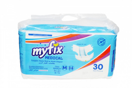 Scutece medicale adulti MyFix M 85 - 115 cm, 30 buc