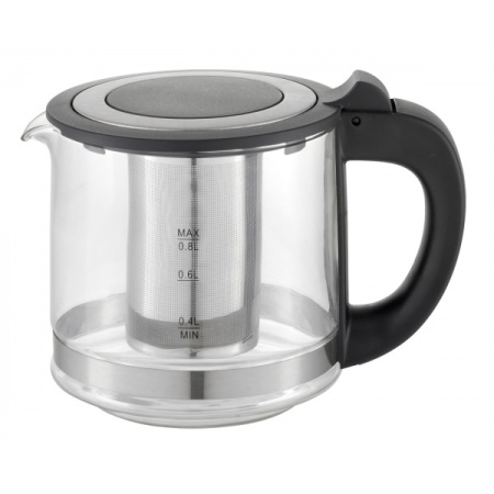 Set ceainic electric cu fierbator Zilan ZLN4858 - 2200W, control digital, sticla borosilicata, 1.8L + 0.8L - Img 2