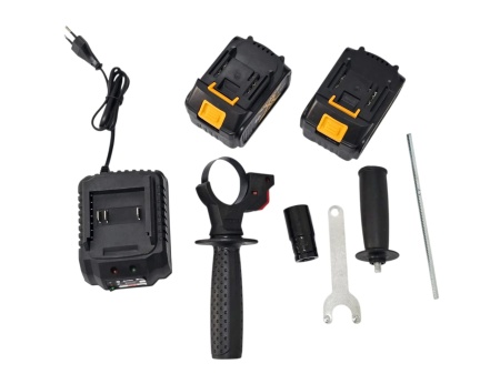 Set scule electrice cu acumulator: pistol impact, masina insurubat, bormasina percutie si polizor unghiular (flex) - Img 5