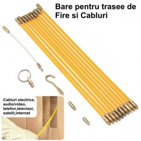 Tragator Cabluri Fibra de Sticla 5m cu Tije Filetate - Img 4