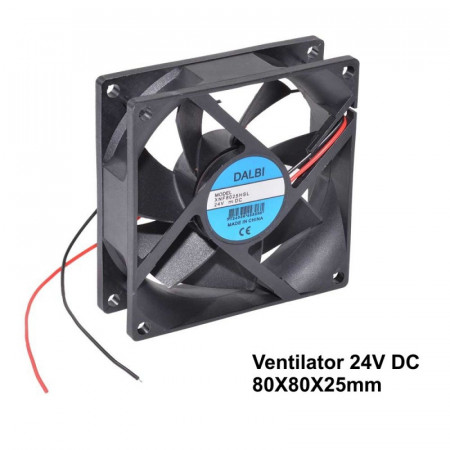 Ventilator 24V 80 x 80 x 25 mm - Img 2