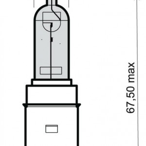 BEC HALOGEN (BA20D) LUMINA ALBA - 12V 35/35W