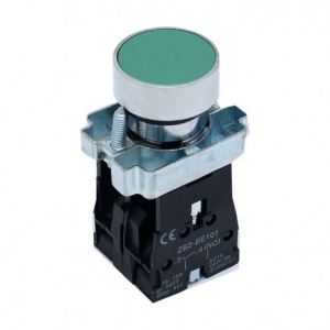Buton cu Retinere, Verde, 1NO + 1NC, BA35