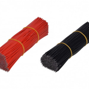 Cablu 15cm 24AWG, rosu sau negru, 100 buc