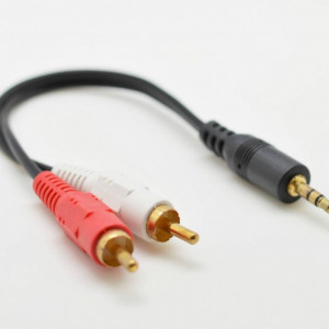Cablu Jac 3,5 Stereo Tata -2 Rca Tata Lungime 15cm
