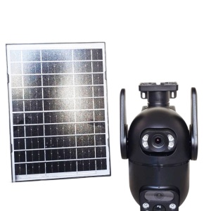 Camera de supraveghere smart cu doua obiective, panou solar si conectivitate 4G ZY-TX7-4G