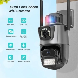 Cameră de Supraveghere WiFi Wireless, Audio Bidirecțional, Viziune Zi/Noapte, Detecție Umană, Stocare Cloud (model model zy-p11-jw-z10x2f-wifi) - Img 3