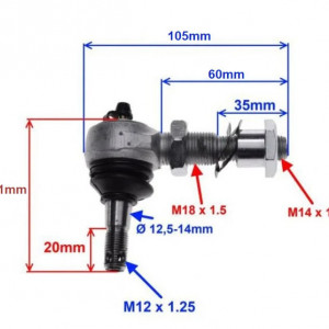 Cap bara ATV XY150ST cu gresor - Img 2