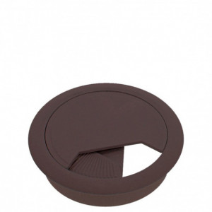 Capac trecere cabluri plastic maro D60