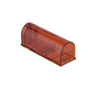 Capcana pentru soareci, plastic, 6.5 x 17 x 6 cm, Portocaliu