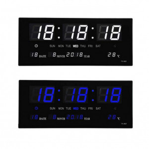 Ceas electronic 3615D cu lumina alba, verde sau albastra