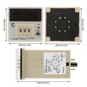 Controler Digital de Temperatura E5C4 200/220V ,K 0-399