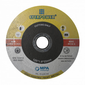 Disc pentru taiat metal 115*1.0*22