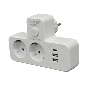 Dublu Stecher Multifunctional cu 2 x Usb QC3.0 - 1PD 20W si Lumina de Veghe - Img 4