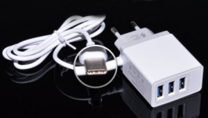 Incarcator fast - 5,1A - USB tip C + 3 x USB