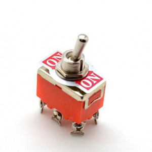 Intrerupator Basculant Dublu On-On Metal 220V-15A