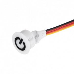 Intrerupator cu senzor touch 13 mm dimabil 12V-2,5A / HST06 - alb