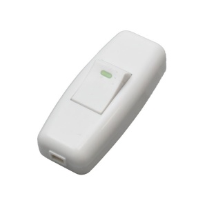 Intrerupator pe fir 10A / 250V Alb