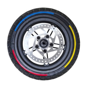 Janta cu disc frana si cauciuc solid plin trotineta 8.5x2-6.1 - Img 2