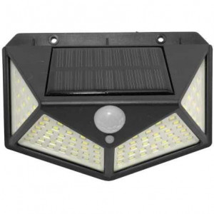 Lampa cu incarcare solara, senzor lumina/ PIR, 100 led-uri, SMD, acumulator