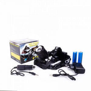 Lanterna De Cap Cu Acumulator 2XT6 Led CREE Lumina Alb/Verde - Img 4