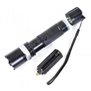 LANTERNA DE MANA CU LED SI ZOOM,3XR3 AAA /3,7V (NEAGRA) - Img 2