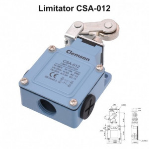 Limitator de cursa cu rola si buton CSA-012 - Img 5