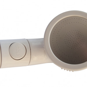 Para dus alb cu buton on/off 6cm cu element filtrant - Img 3