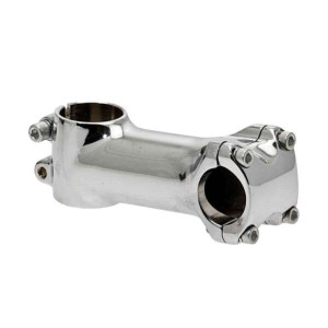 Pipa ghidon pentru bicicleta din metal ,dimensiuni 90mm ,argintiu - Img 2