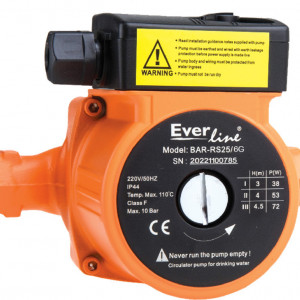 Pompa circulatie Everpro BAR-RS25/6G, ax 180 mm