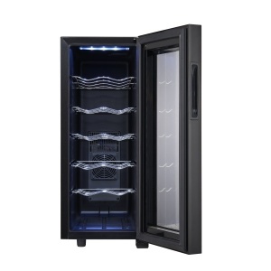Racitor pentru vinuri Zilan ZLN4682 - 12 sticle, 33 L, iluminare LED, control termic 12-18°C