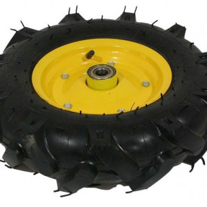 Roata roaba cu crampoane TT ax 20mm si rulment 4.00-8 4PR