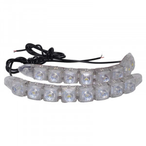 Set lumini auto 2 x 12 LED DRL 12V - 12W - Img 2