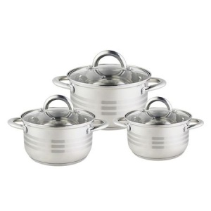 Set oale inox Floria ZLN-4083 - 6 piese premium, toate sursele de caldura, capacitate 1.5L-3L