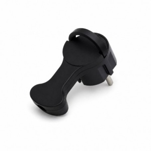 Stecher Schuko 16A 250V Negru cu Inel Tragere Profil Redus - Img 4