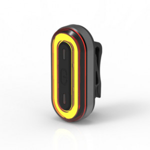 Stop Oval COB LED, reincarcabil USB, negru