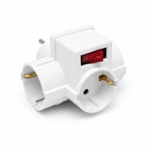 Triplu Stecher 3 Prize Compact 16A 250V cu Intrerupator si Protectie Copii - Img 4