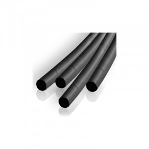 Tub furtun izolator termocontractant negru 5 mm x 100 cm - set 10 buc