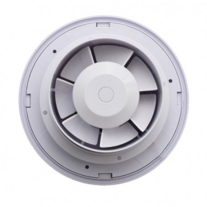 Ventilator rotund de baie 100 mm - 5W cu clapeta automata, telecomanda si programare - IPX2 - Img 4