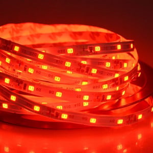 Banda Led 3528 – 60led/M Interior – DC 12V 4,8W/Ml , 5m/Rola , Rosu