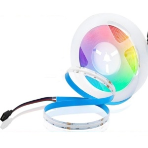 Banda LED RGB COB 576, 24V - 10W/ml - 10mm, rola 5m