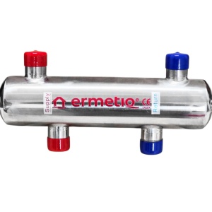 Butelie egalizare 45Kw - separator hidraulic din inox 1 circuti 1" cu izolatie